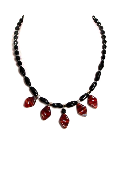 červený náhrdelník H99-11