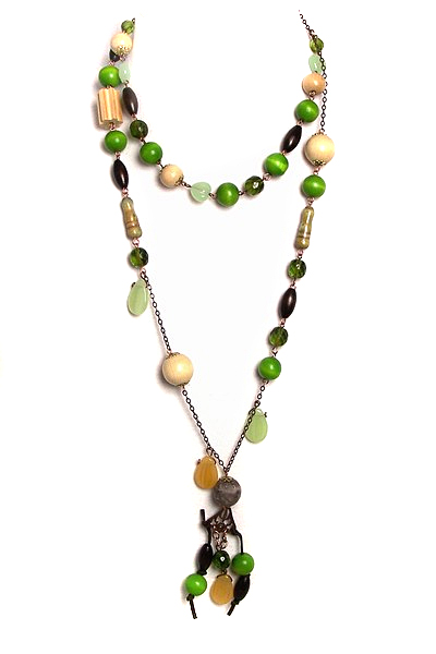 zelený náhrdelník H34-18