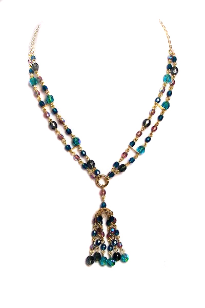 tyrkysový náhrdelník 2H46-35