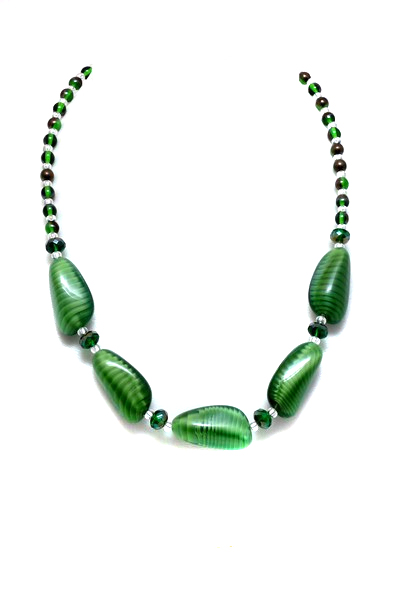 zelený náhrdelník 2H94-32