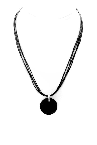 černý náhrdelník H98-108