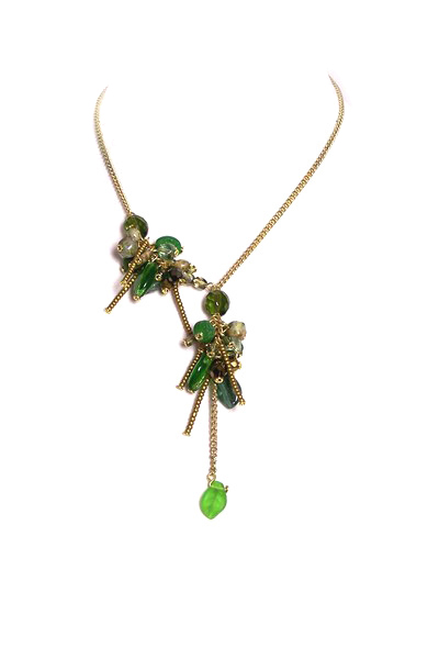 zelený náhrdelník H34-4T