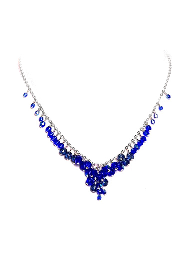 modrý náhrdelník H63-23M