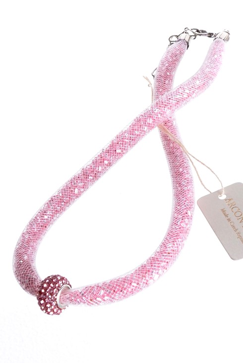 růžový náhrdelník DUT/H011