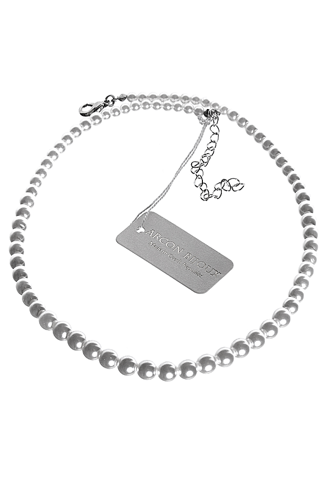 bílý perlový náhrdelník H22/43PERLX