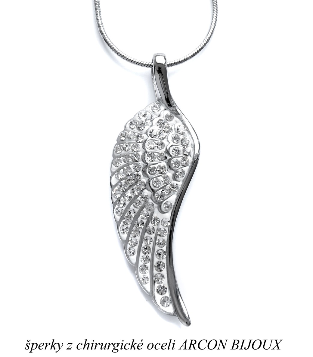 Šperk z chirurgické oceli - Andělské křídlo CHOH/47