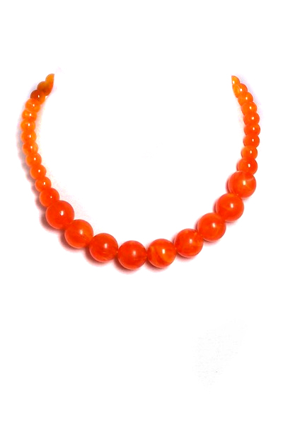 oranžový náhrdelník A24-1
