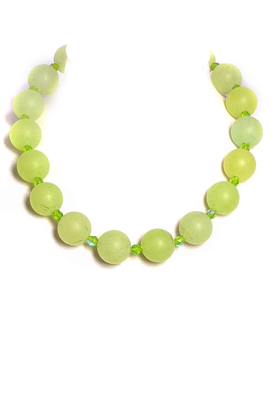 zelený náhrdelník