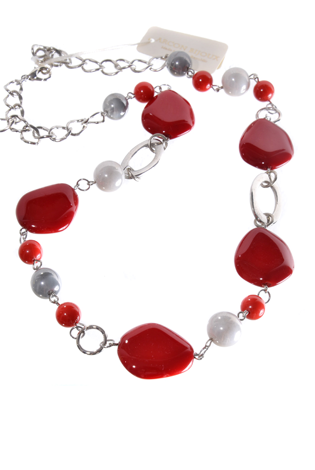 Červený náhrdelník FH99-134