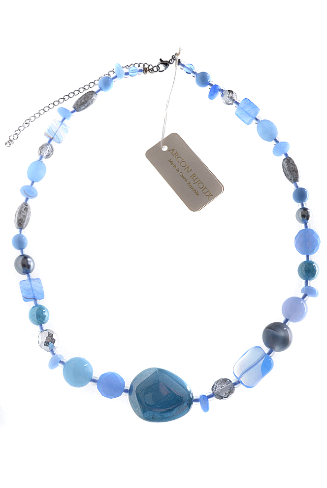 Modrý náhrdelník H83-43LL