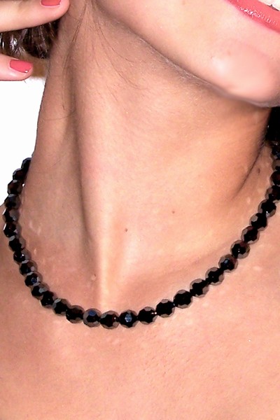 Černý náhrdelník Preciosa CH408-60