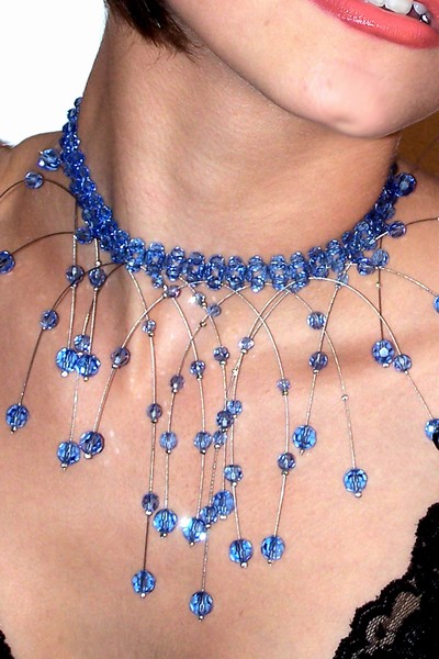 modrý náhrdelník Preciosa C-H63-49