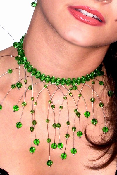 zelený náhrdelník Preciosa C-H64-49