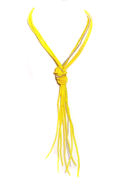 žlutý náhrdelník H923-1