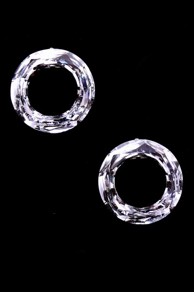 Swarovski náušnice -krystal silver efekt