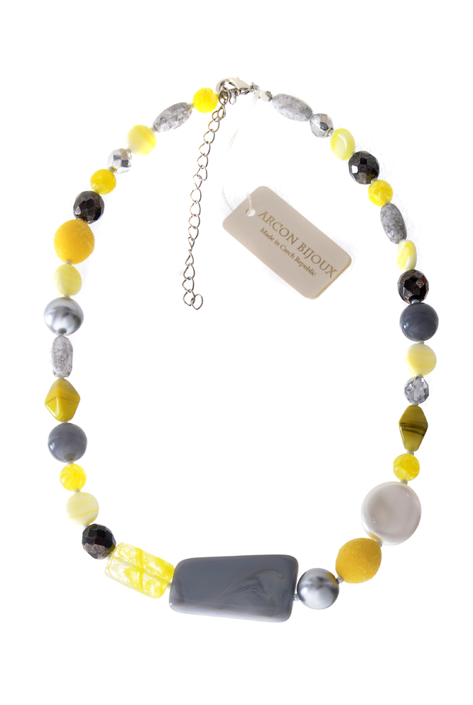 žlutý náhrdelník H923-2