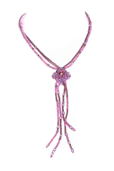 fialový náhrdelník H45-44L