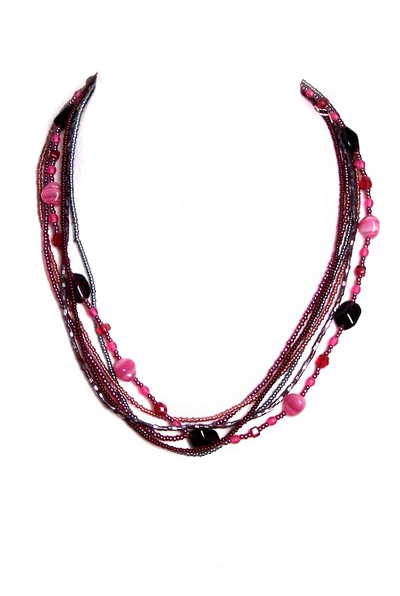 růžový náhrdelník 2H828-70