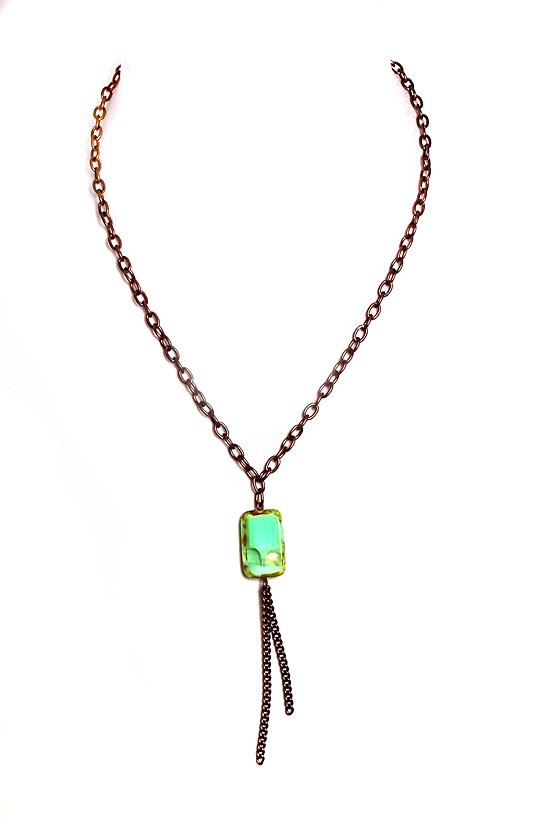zelený náhrdelník H94-14