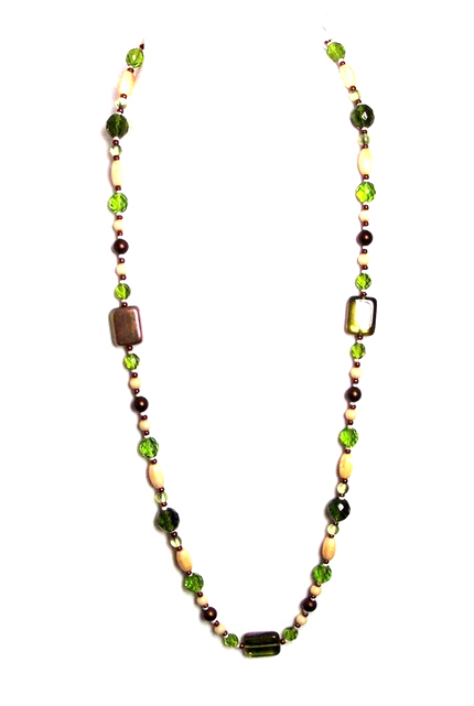 zelený náhrdelník H84-74