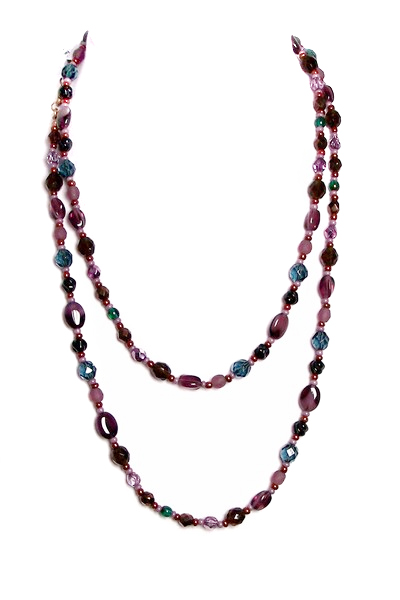 fialový náhrdelník HM5-5