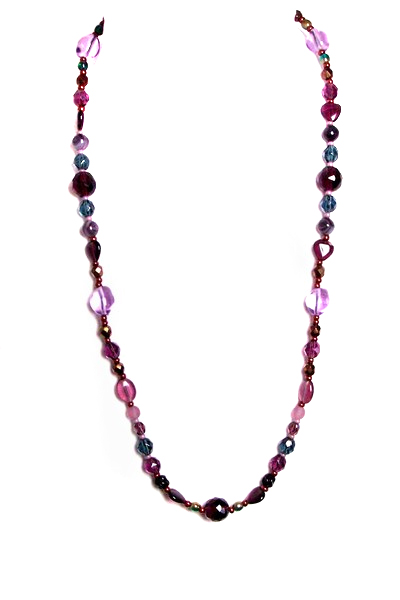 fialový náhrdelník F2HM5-4