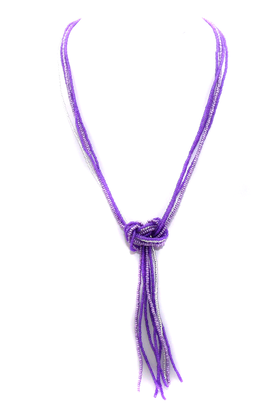 fialový náhrdelník  H95-1