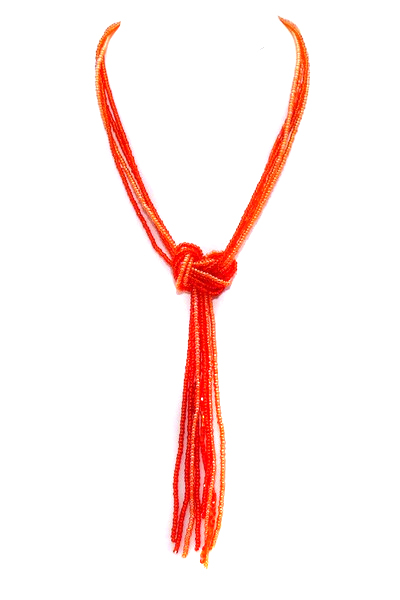 oranžový náhrdelník
