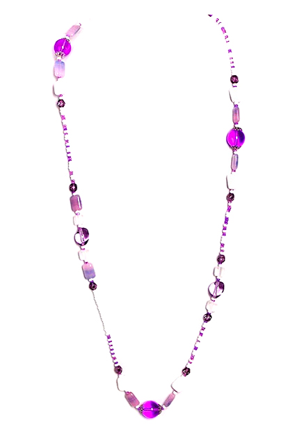 fialový náhrdelník H95-34