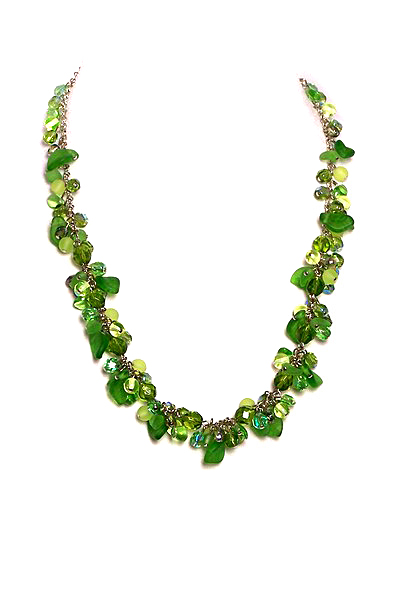 zelený náhrdelník 3H44-8
