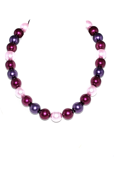 fialový náhrdelník H9528-116