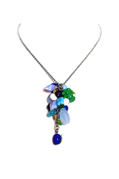 modrý náhrdelník H33-5