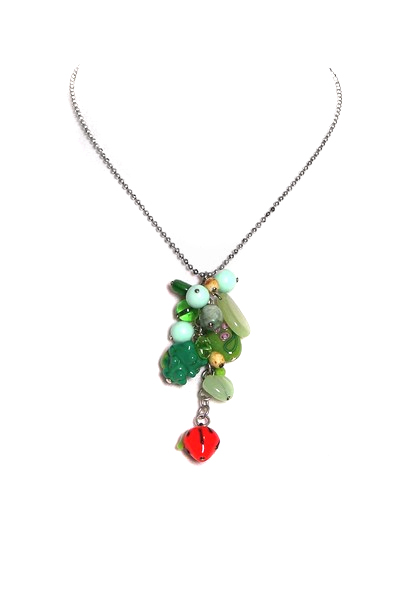 zelený náhrdelník H34-5