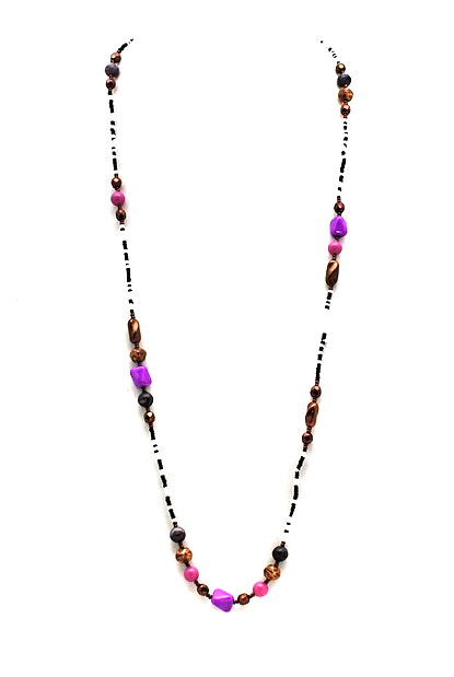 fialový náhrdelník H95-146