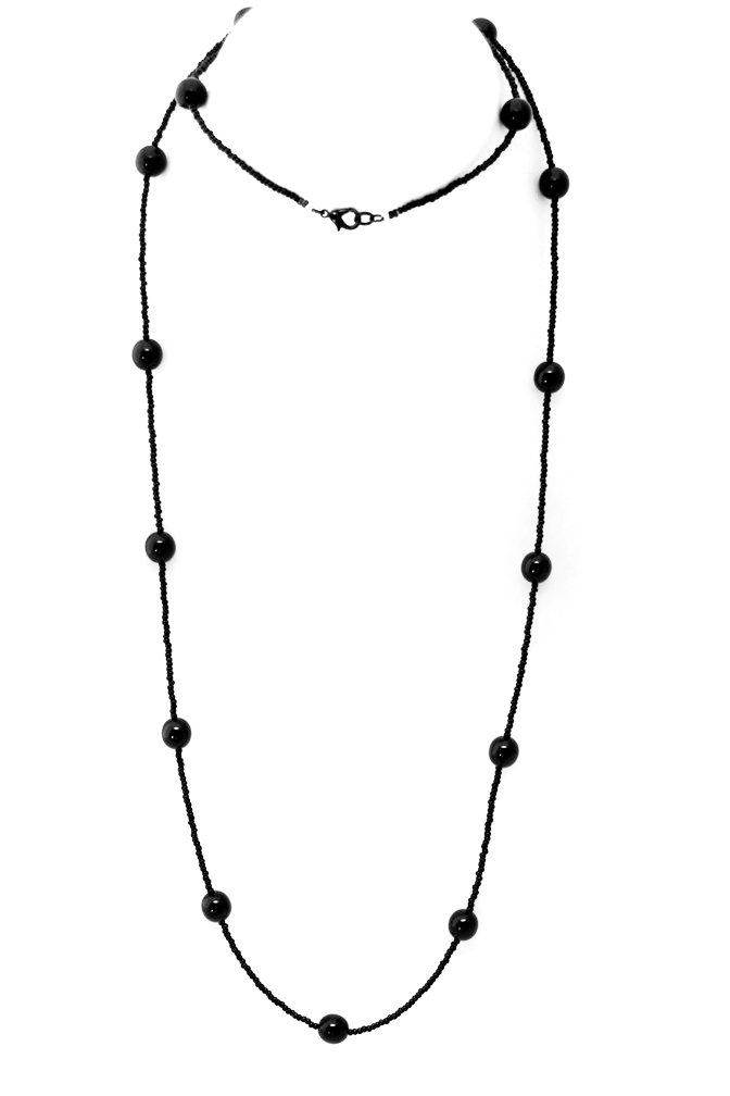 černý náhrdelník 2H98-172