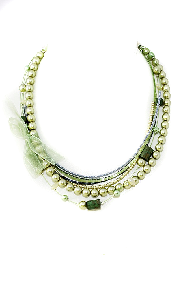 zelený náhrdelník H94-170