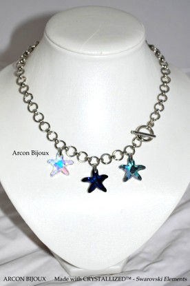 SWAROVSKI  náhrdelník mořské hvězdy