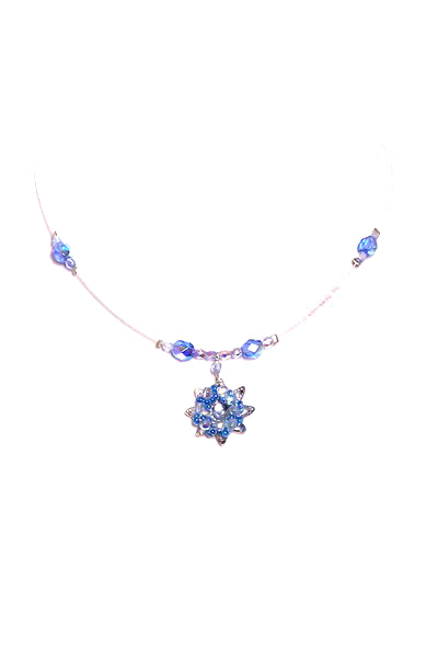 modrý náhrdelník KYT-63LS
