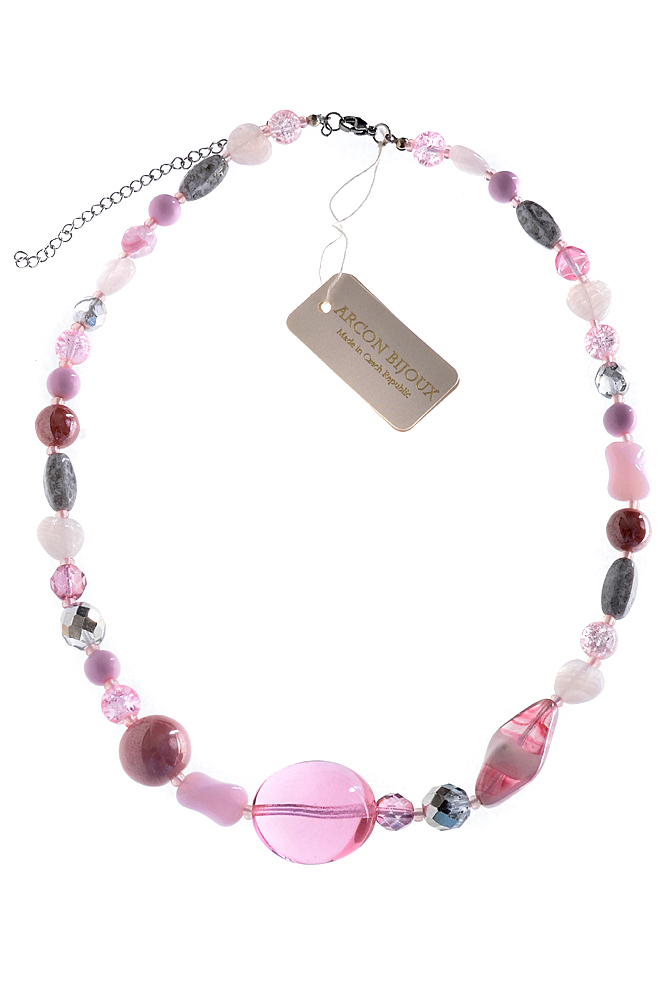 růžový náhrdelník H81-43LL