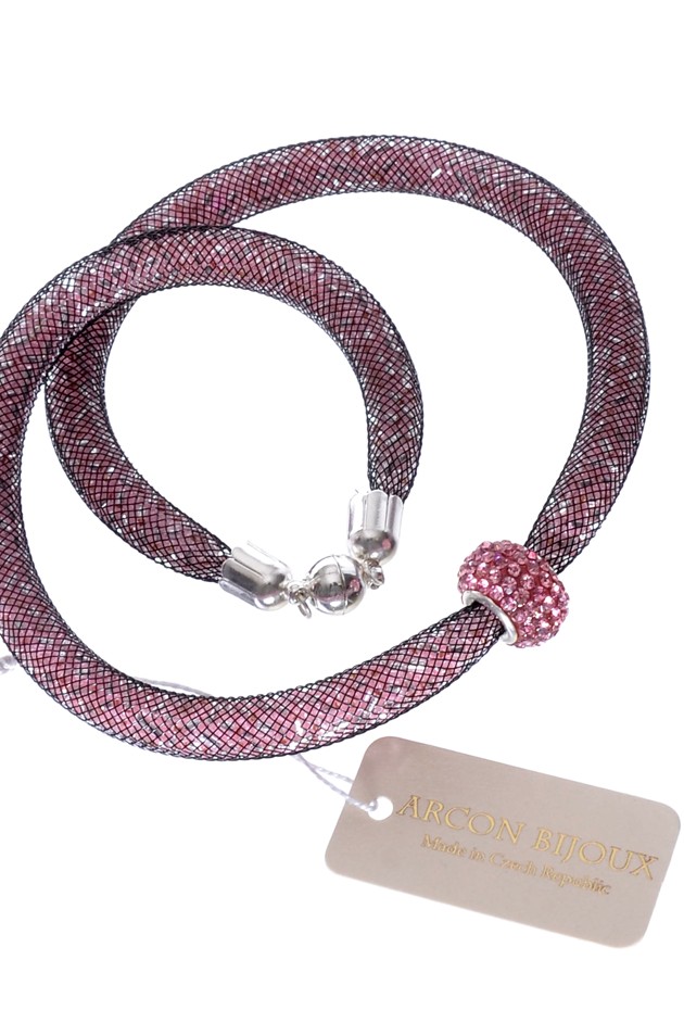 růžový náhrdelník DUT/H81P1