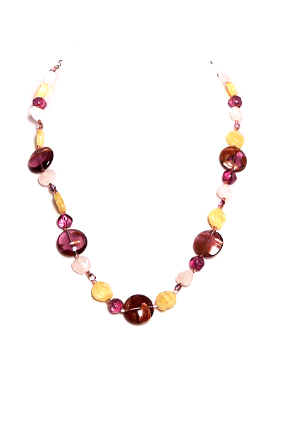 fialový náhrdelník 2H851-47