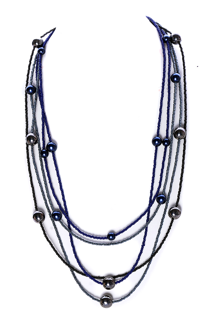 tmavě modrý náhrdelník H93-171