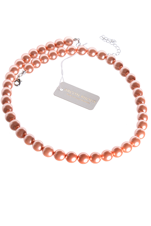 meruňkový perlový náhrdelník  H24/52PERL10