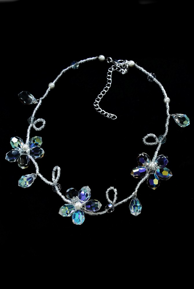  svatební náhrdelník - Preciosa crystal CKAB/H50