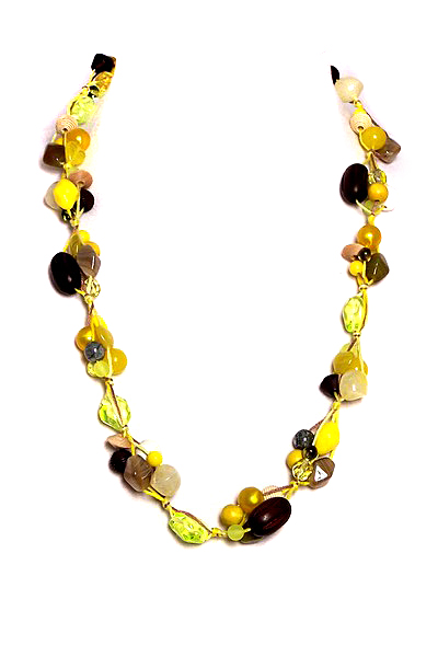 žlutý náhrdelník 2H823-3