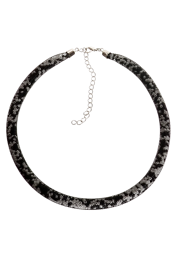 černobílý náhrdelník dutinka DUT/H8822