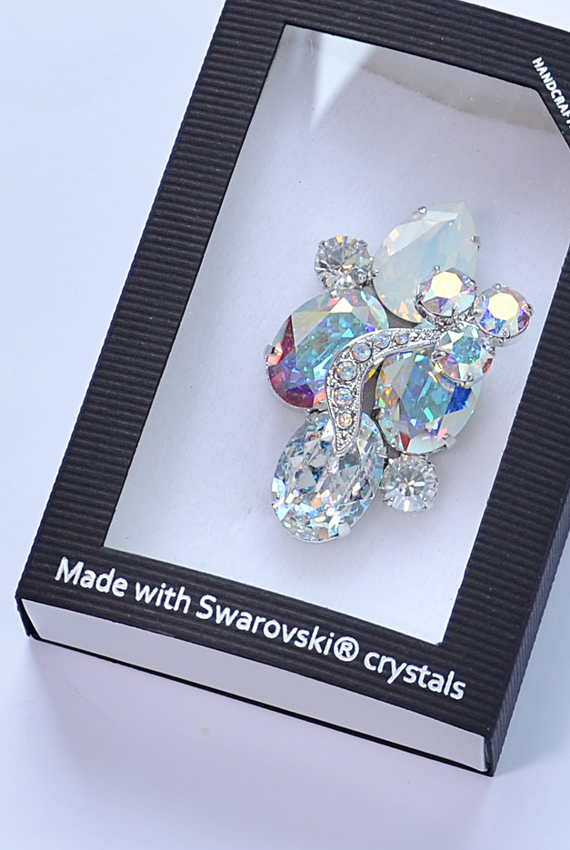 Luxusní Swarovski Elements brož SW71880/KAB