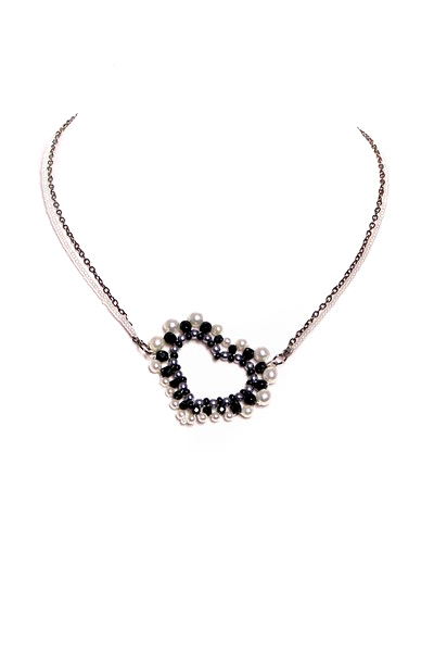 černý náhrdelník H878-50