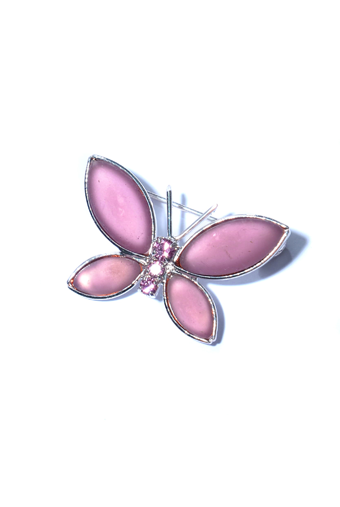 fialová brož motýlek  001144-5S