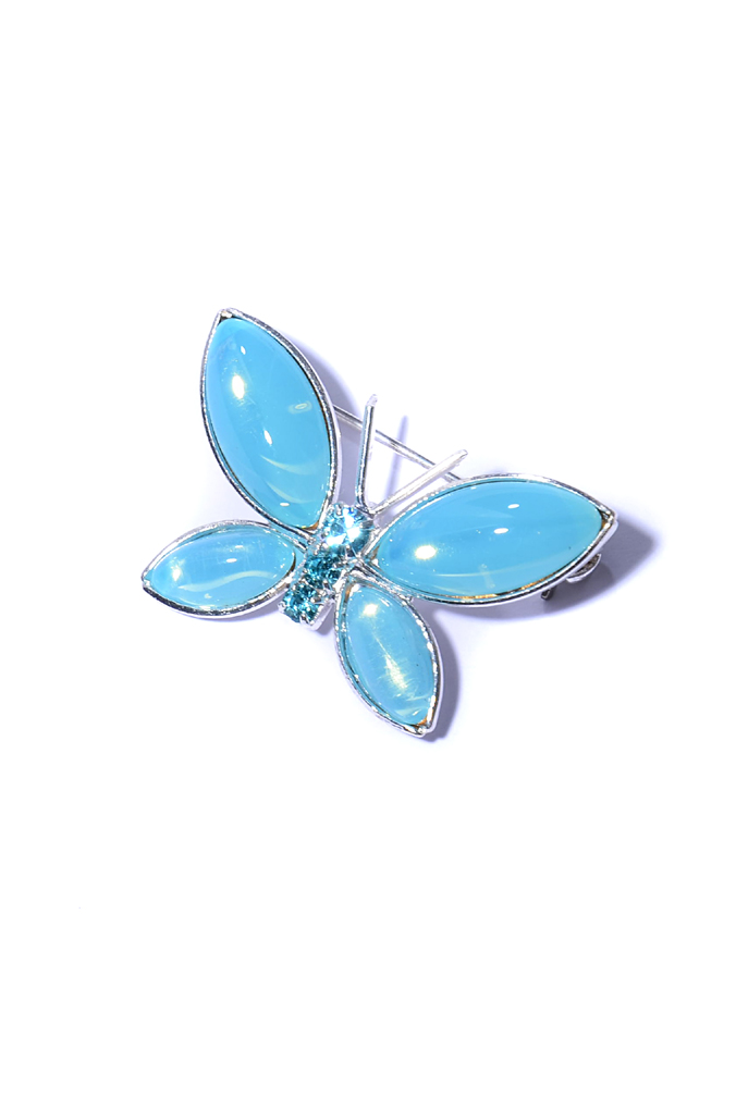 tyrkysový opál - brož motýlek  001144-6OP